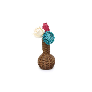 Rattan Flower Set - Lagynos Brown